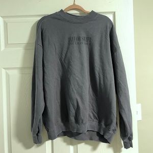 Eras Tour Crewneck Large Faded Front